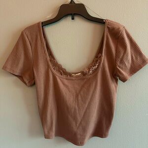 Cute laced crop top